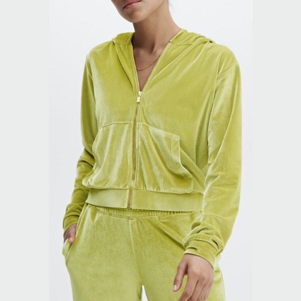 Fabletics Women's Golden Leaf Donna Velour Hoodie - L